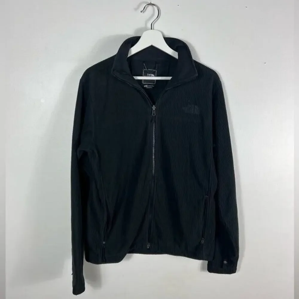 Mens The North Face Zippered Black Jacket/Sweater Lightweight Undergarment